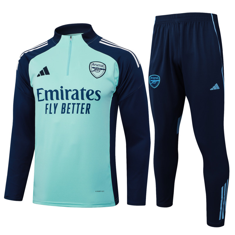 2025-26Mens  Arsenal light green Half Pull  Training suit