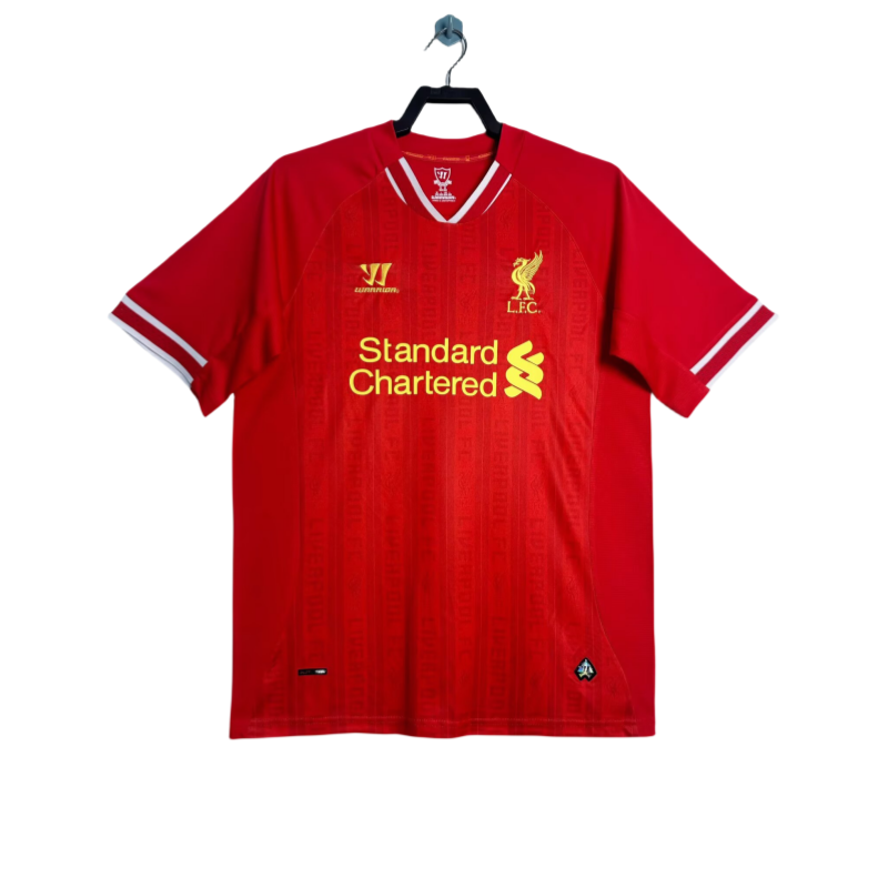 2013-14 Retro Mens  Liverpool  red home soccer tersey