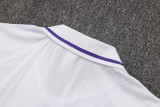 2025-26 Mens Real Madrid Polo  white Retro version Short traning suit