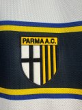 2002-03Mens  Parma Calcio  white  Retro away  Jersey Long Sleeve