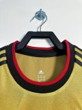 2013-14 Mens AC Milan Retro yellow  Away Soccer Jersey