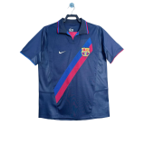 2002-03 Mens Barcelona black Retro Third  away Soccer Jersey