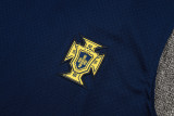 2025-26 Mens Portugal royal blue Vest Short traning suit