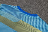 2025-26 Mens  Real Madrid  Blue green stripe inkjet  Training Short Suit