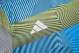 2025-26 Mens  Real Madrid  Blue green stripe inkjet  Training Short Suit