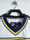 2002-03Mens  Parma Calcio  white  Retro away  Jersey Long Sleeve