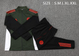 2025-26 Mens Bayern Munich black Dark green Training suit