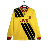 1993-94 Retro Arsenal home Jersey Mens yellow Long sleeve