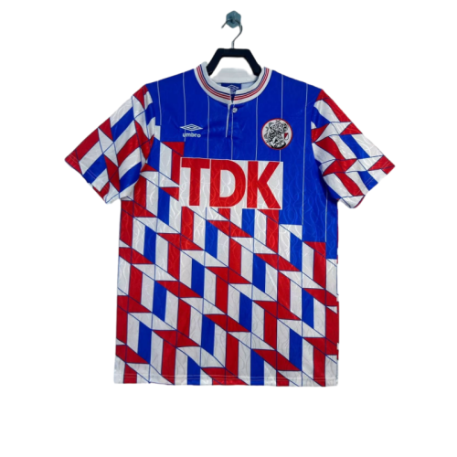 1989-90Mens  Ajax Away Retro Soccer Jersey