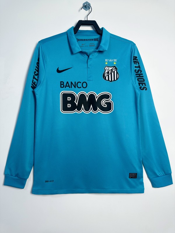 Retro  Santos Third away Long sleeve Jersey Mens 2012/13