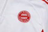 2025-26 Mens Bayern Munich White Half-pull Training Suit