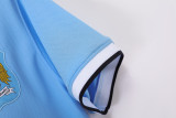 2013-14Mens Retro Manchester City blue home soccer Jersey