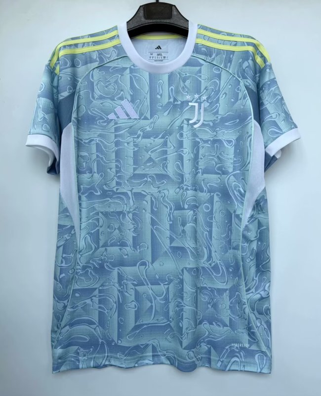 2025-26 Mens Juventus away sky blue  Soccer Jersey