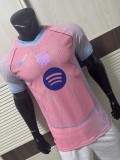 2025-26 Mens Barcelona Pink Special Edition  Player  soccer jersey