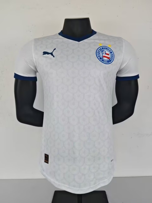 2025-26 Mens BaHia home white  Player version Soccer Jersey