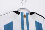 2022 Retro Mens  Argentina  home soccer  Jersey