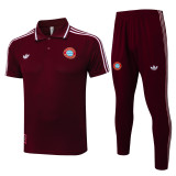 2025-26 Mens Bayern Munich red polo Training Suit