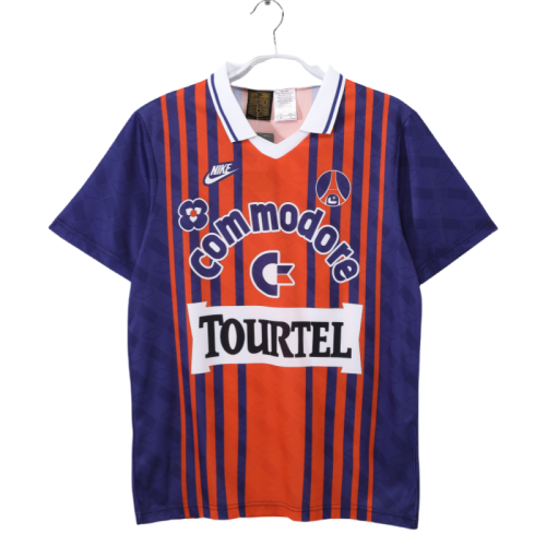 1993-94 Mens psg home orange soccer jersey