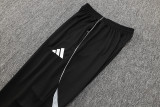 2025-26 Mens Real  Madrid black Half-pull Training Suit