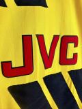 1993-94 Retro Arsenal home Jersey Mens yellow Long sleeve