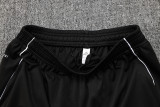 2025-26 Mens Real  Madrid black Half-pull Training Suit