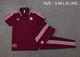 2025-26 Mens Bayern Munich red polo Training Suit