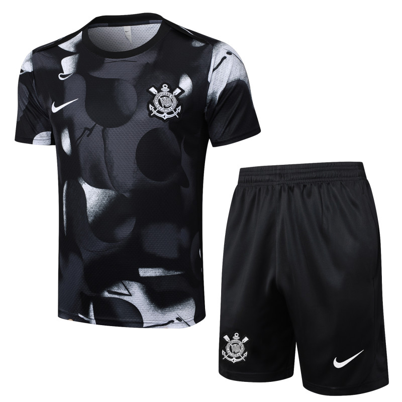 2025-26 Mens Corinthians black Training Short Suit