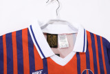 1993-94 Mens psg home orange soccer jersey
