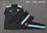 2025-26 Mens Argentina black Half pull Training suit