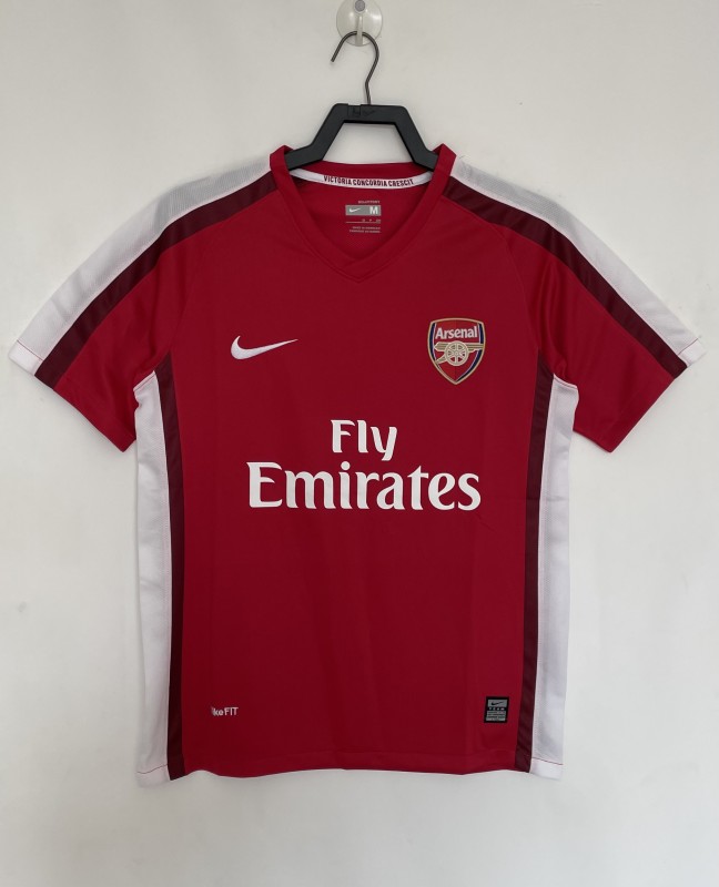 2008-10 Mens Arsenal Retro home red Soccer  Jersey