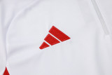2025-26 Mens Bayern Munich White Half-pull Training Suit