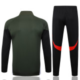 2025-26 Mens Bayern Munich black Dark green Training suit