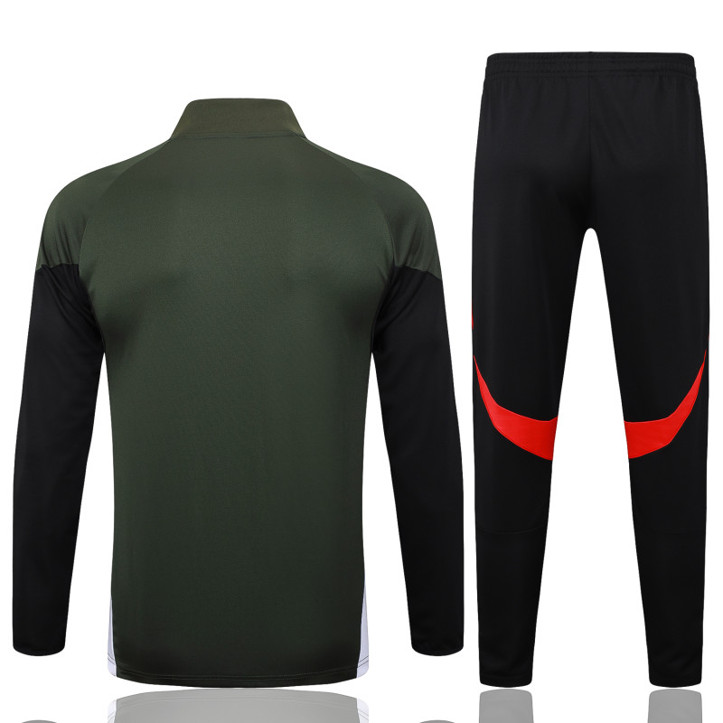 2025-26 Mens Bayern Munich black Dark green Training suit