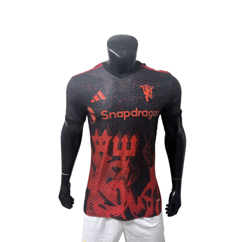 2025-26  Mens Manchester United Red Demon Commemorative Edition Player version Soccer Jersey
