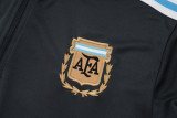 2025-26 Mens Argentina black Half pull Training suit
