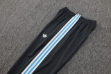 2025-26 Mens Argentina black Half pull Training suit