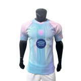 2025-26 Mens Barcelona blue Special Edition  Player  soccer jersey