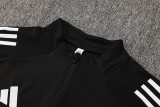 2025-26 Mens Real  Madrid black Half-pull Training Suit