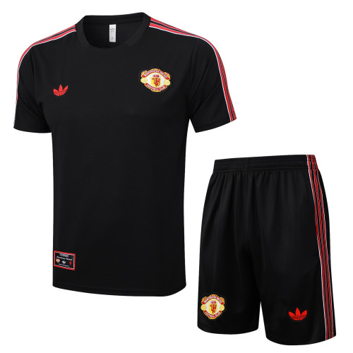 2025-26  Mens Manchester United black  Short Training Suit