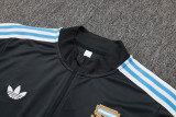 2025-26 Mens Argentina black Half pull Training suit