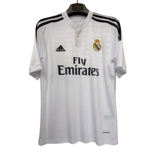 2014-15 Mens Real Madrid white Retro Home soccer Jersey