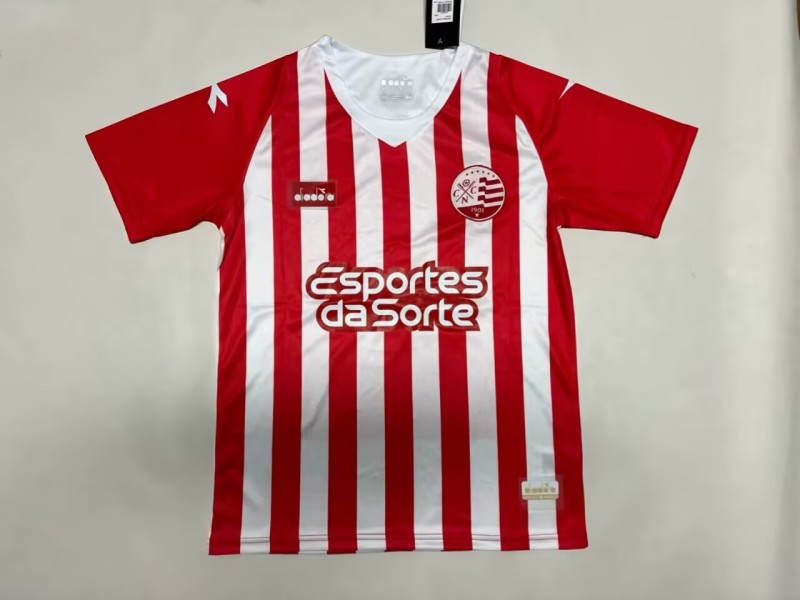 2025-26 Mens Clube Nautico home  red soccer jersey