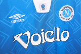 1993-94 Mens  Napoli  Retro home  blue Soccer Jersey