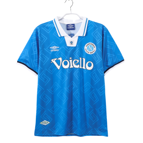 1993-94 Mens  Napoli  Retro home  blue Soccer Jersey