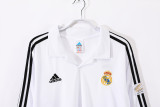 2002-03 Retro Real Madrid white home long sleeve Jersey