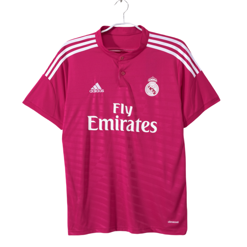 2014-15Mens Retro Real Madrid Rose Red away Jersey