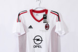2002-03 Mens AC Milan Retro  Away soccer Jersey