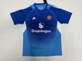 2025-26  Mens Manchester United  goalkeeper blue Soccer Jersey