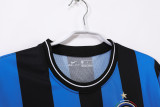 2009-10 Mens Inter Milan Retro home Long sleeve  Jersey
