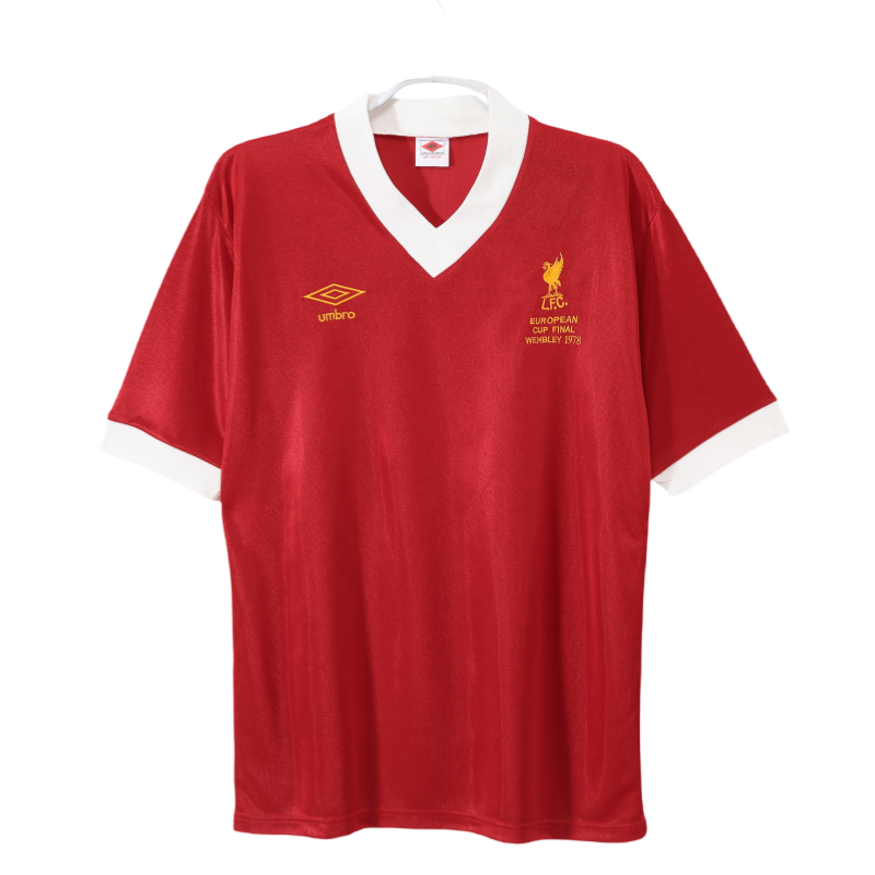 1978-79 Mens  Liverpool red  Retro Home soccer  Jersey